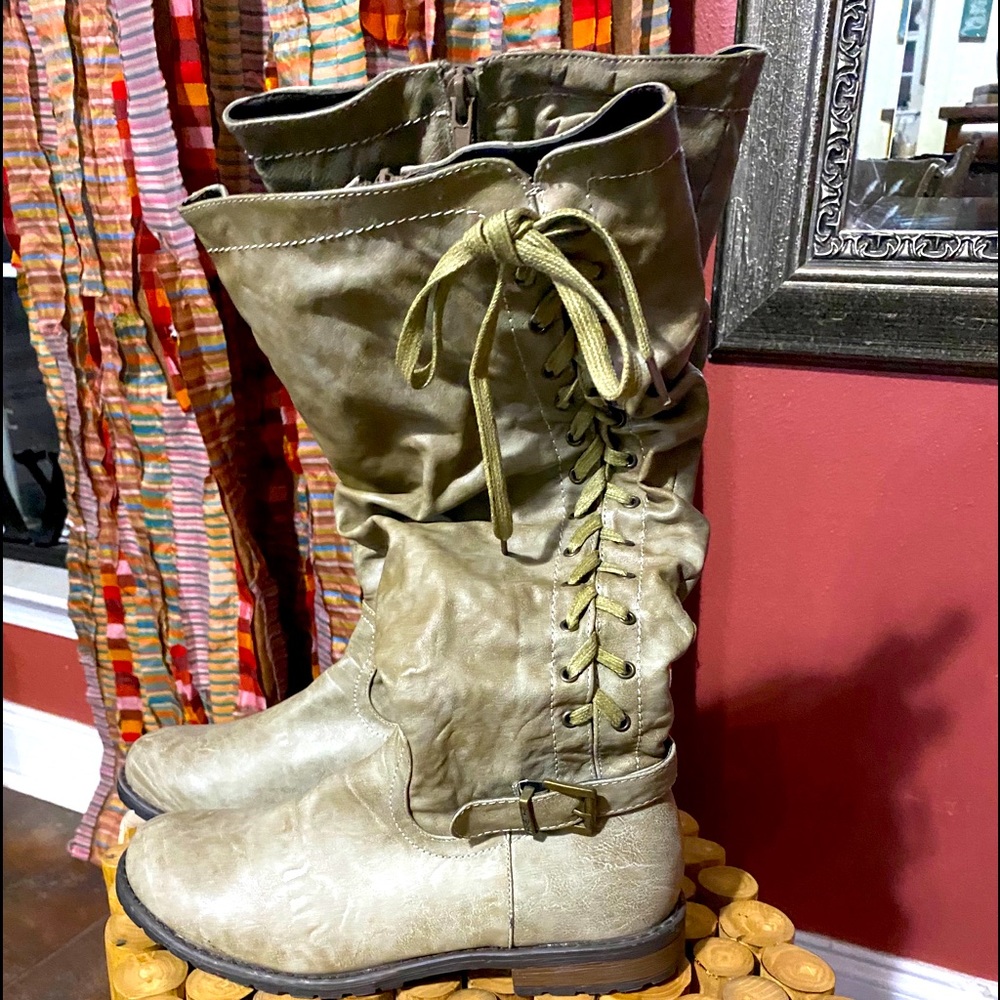 Tan boots